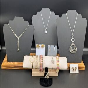 Bubblegum Pink Chic Mixed Jewelry Collection – 12 Pieces